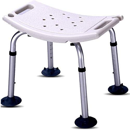 Silla de ducha plegable segura y cómoda para discapacitados con base antideslizante