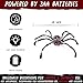 Halloween Animatronics 4ft Crawling Spider Decorations, 48inch Animated Walking Spider with Sound & Light Activated, Creepy Scary Move, Light Up Eyes, Haunted Decor Horror Prop for Indoor, Outdoor