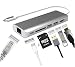 Produktbild profitec CMD 6 USB C HUB Docking 6 in 1 mit Aluminiumgehäuse, HDMI 4K, USB 3.0, USB C mit Ladefunktion, Ethernet 100/1000 RJ-45, SD-Karten-Anschluss