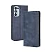 Produktbild LEYAN Leder Folio Hülle für Oppo Find X3 Lite, Lederhülle Brieftasche Mit Kartensteckplätzen, Premium Flip PU/TPU Handyhülle Schutzhülle Case Cover mit Ständer Funktion (Blau)