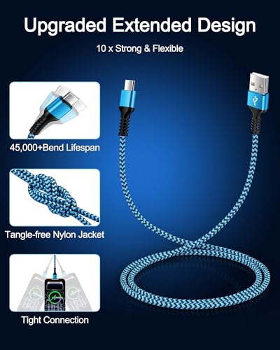 2Pack Braided Carplay Cable for iPhone 17