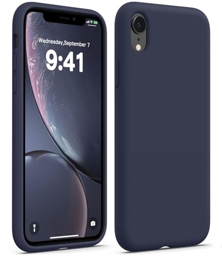 AOTESIER Shockproof for iPhone XR Phone Case, [Military Drop Protection] [Food Grade Silicone] Protective Case with Soft Anti-Scratch Lining, Camera & Screen Protection, 6.1inch, Midnight Blue