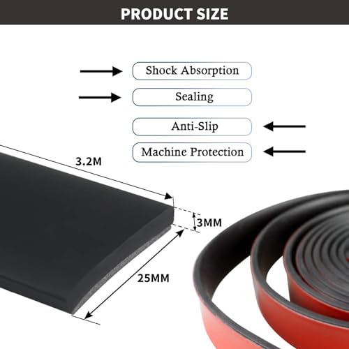 Striscia di Guarnizione in Gomma Multiuso, Foglio