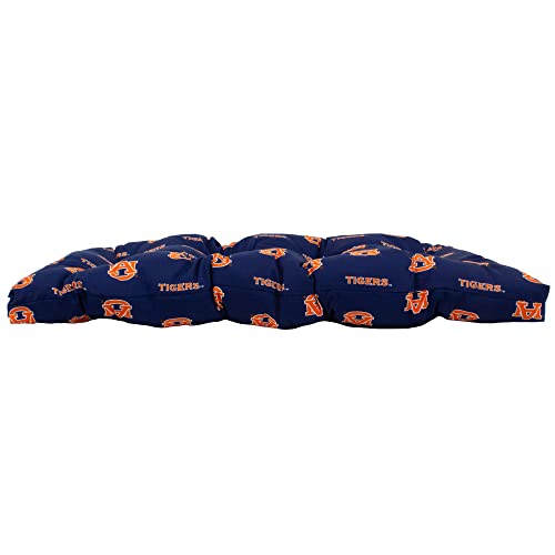 Image of College Covers Everything Comfy Auburn Tigers Indoor Outdoor Settee Loveseat Bench Cushions