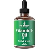 Vitamin E Oil for Hair Growth. Strengthens & Hydrates Thinning, Dry Hair for a Healthier-Looking Scalp. For Women & Men – Vegan & Unscented 2oz Serum
