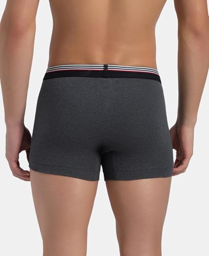 Image of Jockey UI22 Men Super Combed Cotton Rib Trunk with Ultrasoft Waistband