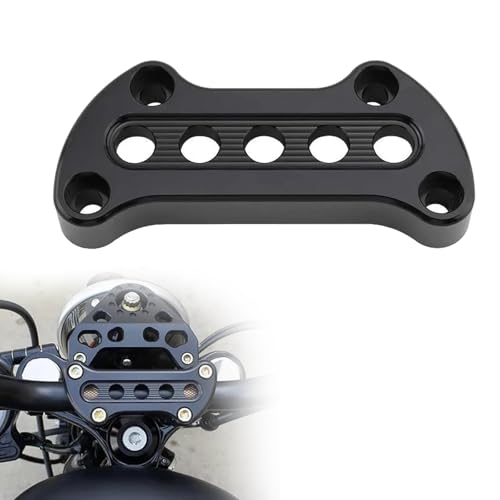 Pontet rehausseur guidon moto aluminium compatible Harley Sportster 1200 dyna fxdf low rider