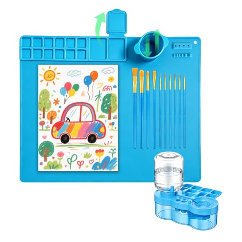 Art Station Brush Cleaner and Silicone Craft Mats