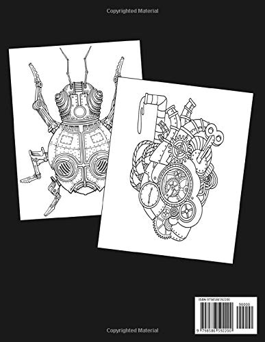 Steampunk Coloring Book: A Steampunk Activity Book, Steampunk Insects & Mandalas and more steampunk buy now online