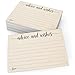 321Done Advice and Wishes Cards (50 Cards) 4" x 6" Blank Well Wishes for Wedding, Bridal, Mr and Mrs, Retirement, Baby Shower - Words of Wisdom - Made in USA, Tan Kraft Look