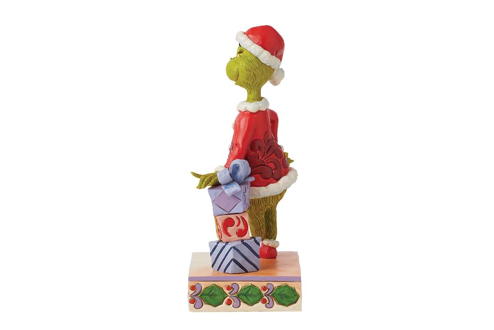 Enesco Jim Shore Grinch On Stacked Gifts Figurine, Multicolor, height 20.5cm - Image 4