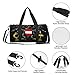 Austrian Coat of Arms Flag Travel Duffel Bag Shoes Compartment Foldable Lightweight Yoga Gym Sports Bag