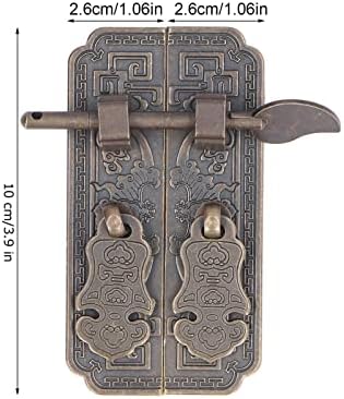 Brass Cabinet Handle Retro Sound Component Rack Accessory for Cabinet Faceplate Door Pull Plate with Auspicious Bat Pattern