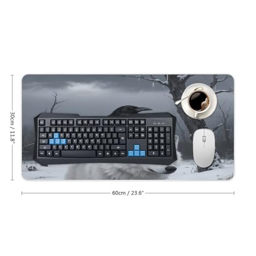 Tapete para mouse grande de caucho antideslizante miniatura 2