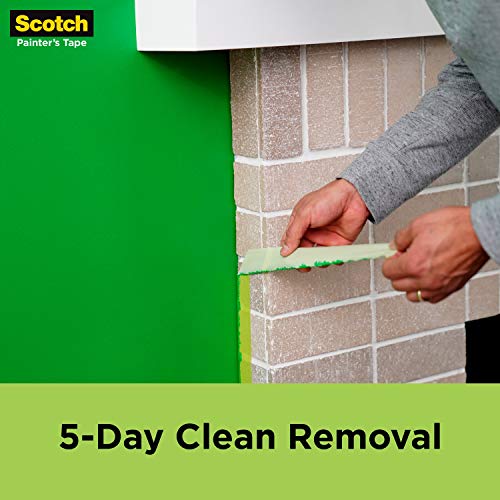 Scotch Painter's Tape 2060-48Mp Scotchblue Rough Surface Painters Tape, 1.88" Width, Green #TOP7