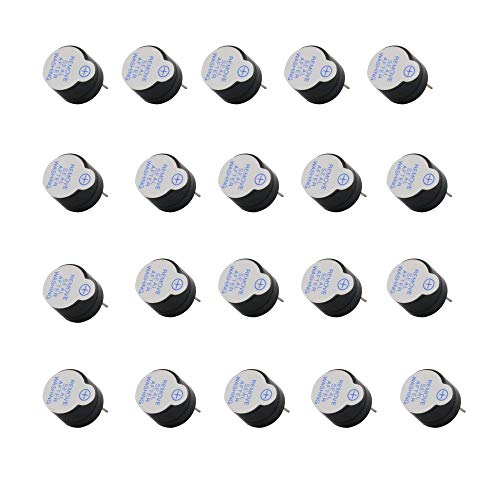 Xnrtop DC 5 V Arduino Buzzer Electronic Alarm Magnetic Long Continuous Beep for Arduino (Pack of 20)