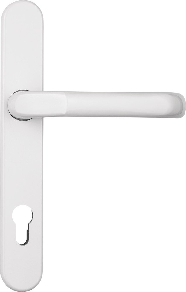 ABUS Tür-Schutzbeschlag SRG92 W weiß mit beidseitigem Drücker 22263