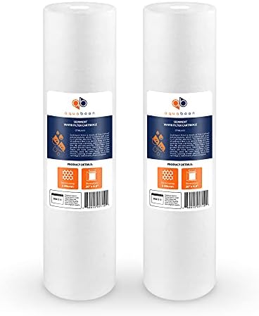 Aquaboon 20"x4.5" 5 Micron Sediment Water Filter Replacement Cartridge | Whole House Sediment Filtration | Compatible with AP810-2, SDC-45-2005, FPMB5-20, P5-20, FP25B, 155358-43, 2 Pack