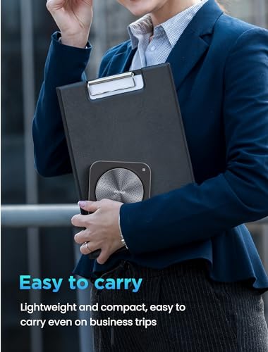 Image of Enther&MAXHUB BM35 Conference Speakerphone with 8 Mic,360Enhanced Voice Pick up,Noice Reduction,Bluetooth Speaker and Microphone for 10 People Meeting,Zoom Certified,Compatible with Leading Software