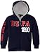U.S. Polo Assn. Big Boys' Classic Fleece Hooded Jacket with Sherpa Lining