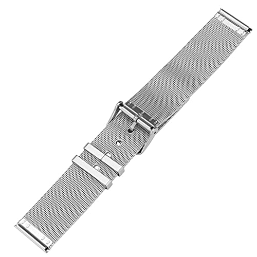 Bracelet en acier inoxydable maille de 18 à 22 mm pour montre connectée et classique - 5