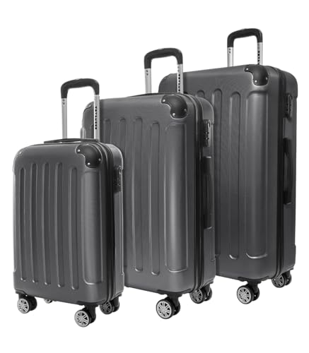 Ottimizza lo spazio con la nostra TRVLMORE Kofferset 3 pezzi, che permette di inserire una valigia dentro l'altra. Con questo kit valigie da viaggio, risparmi spazio prezioso quando le valigie non sono in uso.