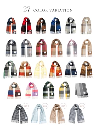 matti totti 20色 極上のカシミヤ100% チェック ボーダー 柄 マフラー B0111B の商品画像 7