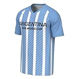 Outerstuff FIFA World Cup 2026 Mens Short Sleeve Sublimated Soccer Fashion Top,Argentina,X-Large