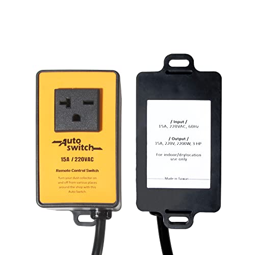 O'skool 220V Wireless Remote Control Dust Collector Starter Outlet Switch (Battery Included) #TOP3
