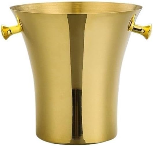 Ice Bucket, Ice Cube Bucket Stainless Steel Ice Bucket Party Champagne Bucket Ice Wine Bucket Beer Wine Champagne Ice Bucket Ice Buckets for Parties(Silver)