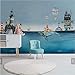 Produktbild Weaeo Europäische Neuheit Bunte Mittelmeer Ozean Wal Kinder Schlafzimmer Bettdecke Wand Dekor Drucken Malerei Fototapete Fototapete-200X140Cm