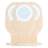 KONWEDA 10 PCS Colostomy Bags,One Piece Drainable Pouches for Ostomy Ileostomy Stoma Care, Cut-to-Fi