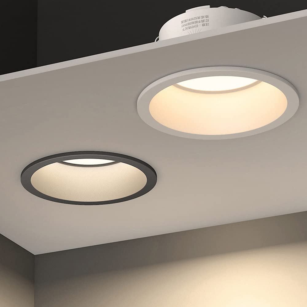 Faretti LED da Incasso 3 Pollici 4000K/6000K 7W LED da Incasso a soffitto Faretto LED ad Alta luminosità da soffitto Confezione da 4