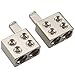 ZOOKOTO 2 PCS 2XOGA Wire GA Reducer, for Car Stereo Audio AWG Pin Power Ground Wire Reducer, 0 Gauge Wire to a 11.8mm