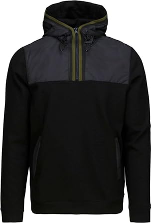 SWIMS Mens Davos 1/4 Zip Hoodie for Men, 4-Way Stretch Hoody