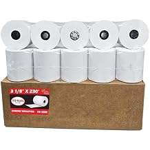 10 Rolls 3 1/8 x 230 Thermal Paper Receipt Rolls 55 GSM - 80mm x 70m Fits All POS Cash Registers TM-T88III, TM-T88IV, TM-T88V, TSP100, CT-S300, CT-S2000, BPA Free from BuyRegisterRolls