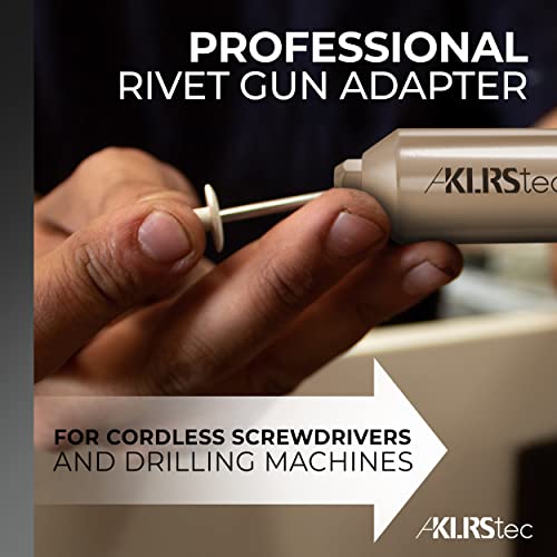 Klrstec Professional Rivet Gun Adapter - Rivet Attachment For Cordless Screwdrivers And Drills - Easy Processing For Pop Rivets #TOP5