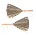 PRETYZOOM 2pcs Broom Small Broom Home Cleaning Tool Cleaning Supplies Asian Straw Broom Handheld Whisk Broom Vietnamese Broom Desktop Dust Broom Bed Duster Natural Grass Bamboo Sorghum Grass
