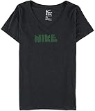 Nike Womens Logo Graphic T-Shirt, Grey, Medium