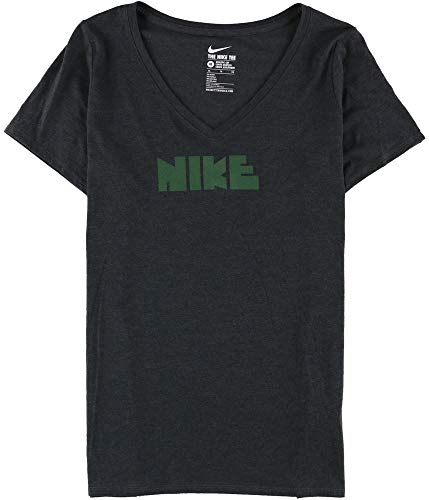 Nike Womens Logo Graphic T-Shirt, Grey, Medium #TOP29