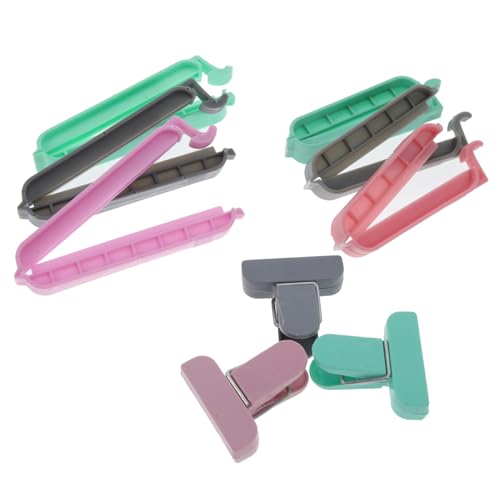 Garneck 36pcs Sealing Food Bag Clips Snack Bag Clips Bag Clips for Food Bag Clips for Bread Sealer Clamp Door Pinch Guard Bag Clip Sealing Clips Snack Sealing Clips