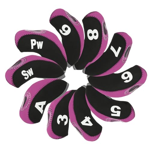 Fundas para hierros de golf regalos para amantes del golf PATIKIL juego de 10 piezas unisex