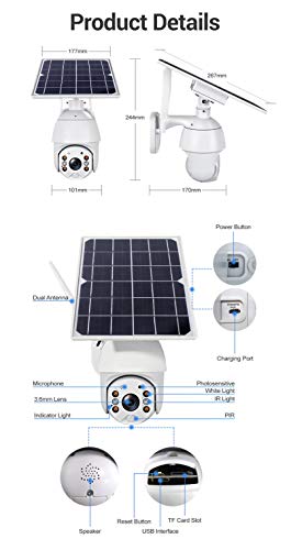 4G SIM 1080P HD Pannello Solare Sorveglianza da