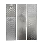 6 Pcs Diamond Sharpening Plates,120# 200# 600# 1200# 2000# 3000# Diamond Sharpening from Extra Coarse to Extra Fine Grit for Various Tools