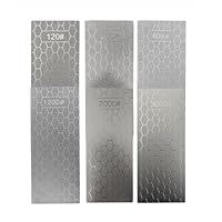 6 Stück Diamant Schleifplatten, 120# 200# 600# 1200# 2000# 3000# Diamant Schleifen von extra grober bis extra feiner Körnung für verschiedene Werkzeuge