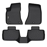 HAFIDI Floor Mats Custom for 2023-2011 Dodge Charger RWD & Chrysler 300 RWD (Rear-Wheel Drive) All Weather Protection TPE Non-Slip Automotive Floor Liners, Fits Front& 2nd Row Set Accessories, Black