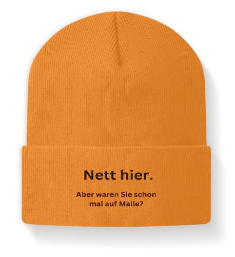 Casquette snapback orange taille M brodée avec citation humour | Bonnet et casquette de baseball