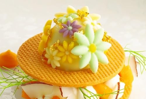 シリコマート(470×270シリーズ)【margherita,マルゲリータ,マーガレット,小花】(35/27/20/13mm計4種) すり込み型 【3種類チュイールのレシピ付き】