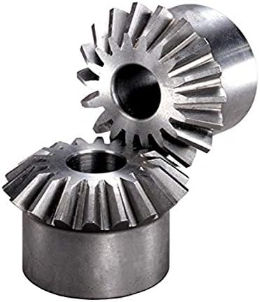 Boston Gear L125Y Miter Gear, 1:1 Ratio, 20 Degree Pressure Angle, 0.375" Bore, 1.25" Mounting Distance, 12 Pitch, 15 Teeth, Steel