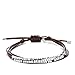 Fossil Dainty Rondel Slider Silver Bracelet